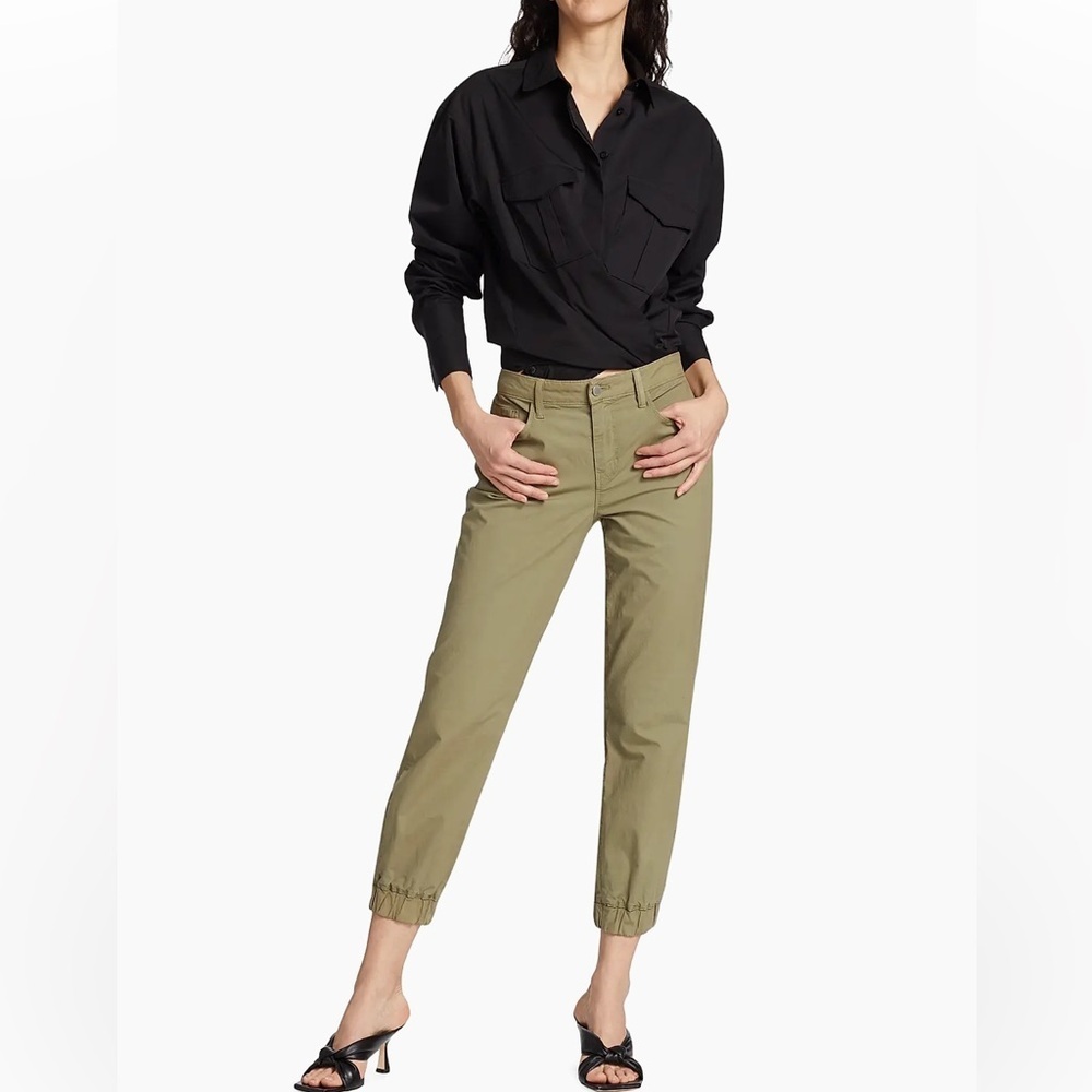 L’AGENCE Mirabel Mid-Rise Flight Pants in Soft Army